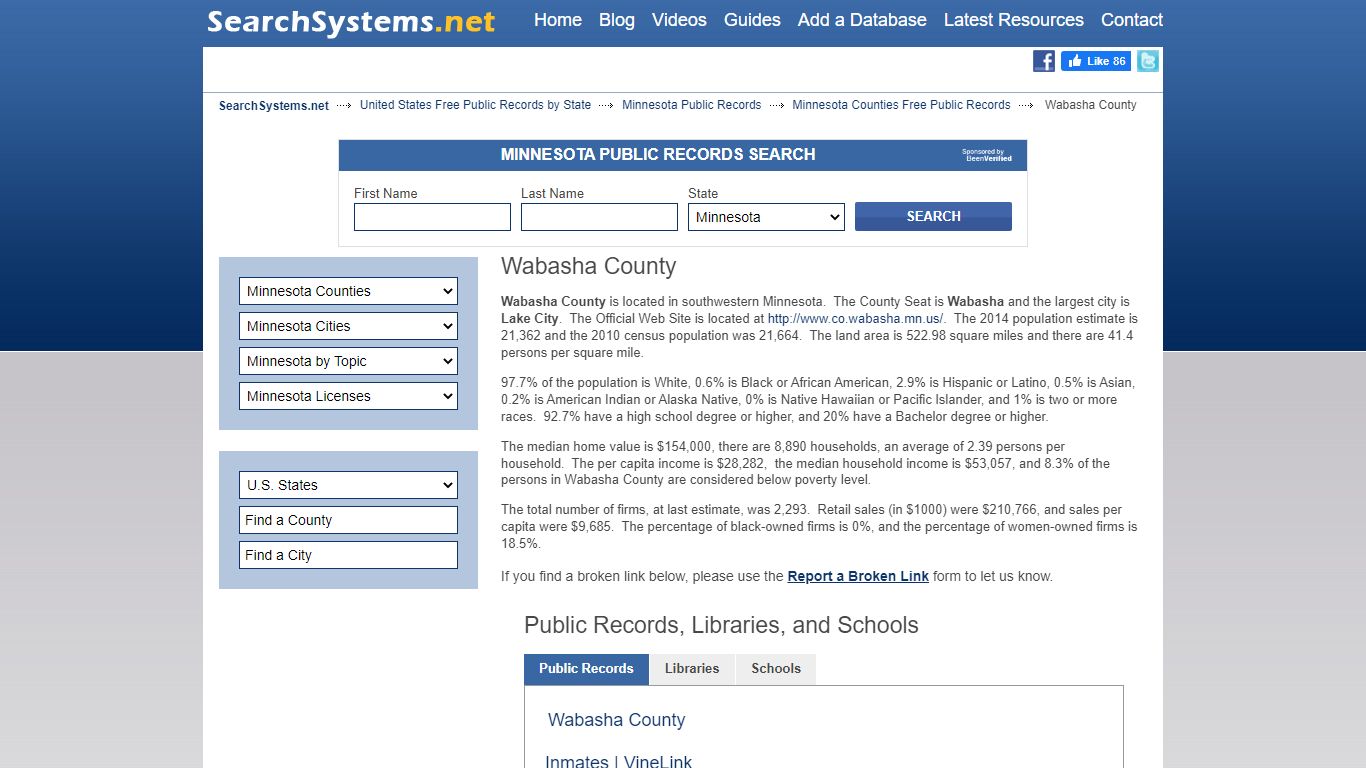 Wabasha County Criminal and Public Records